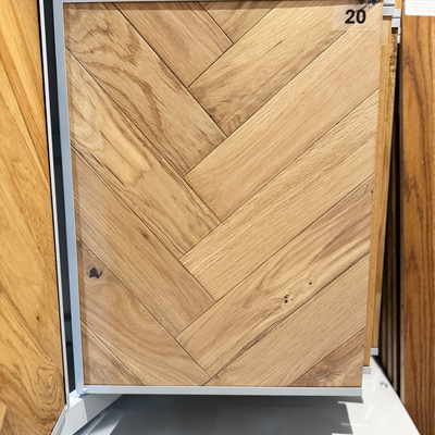Kensington Engineered Real Wood Herringbone Oak Brushed Invisible Lacquered